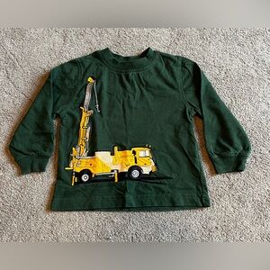 Vintage KRU Youth size 3T ‘Construction’ Green Long Sleeve Shirt